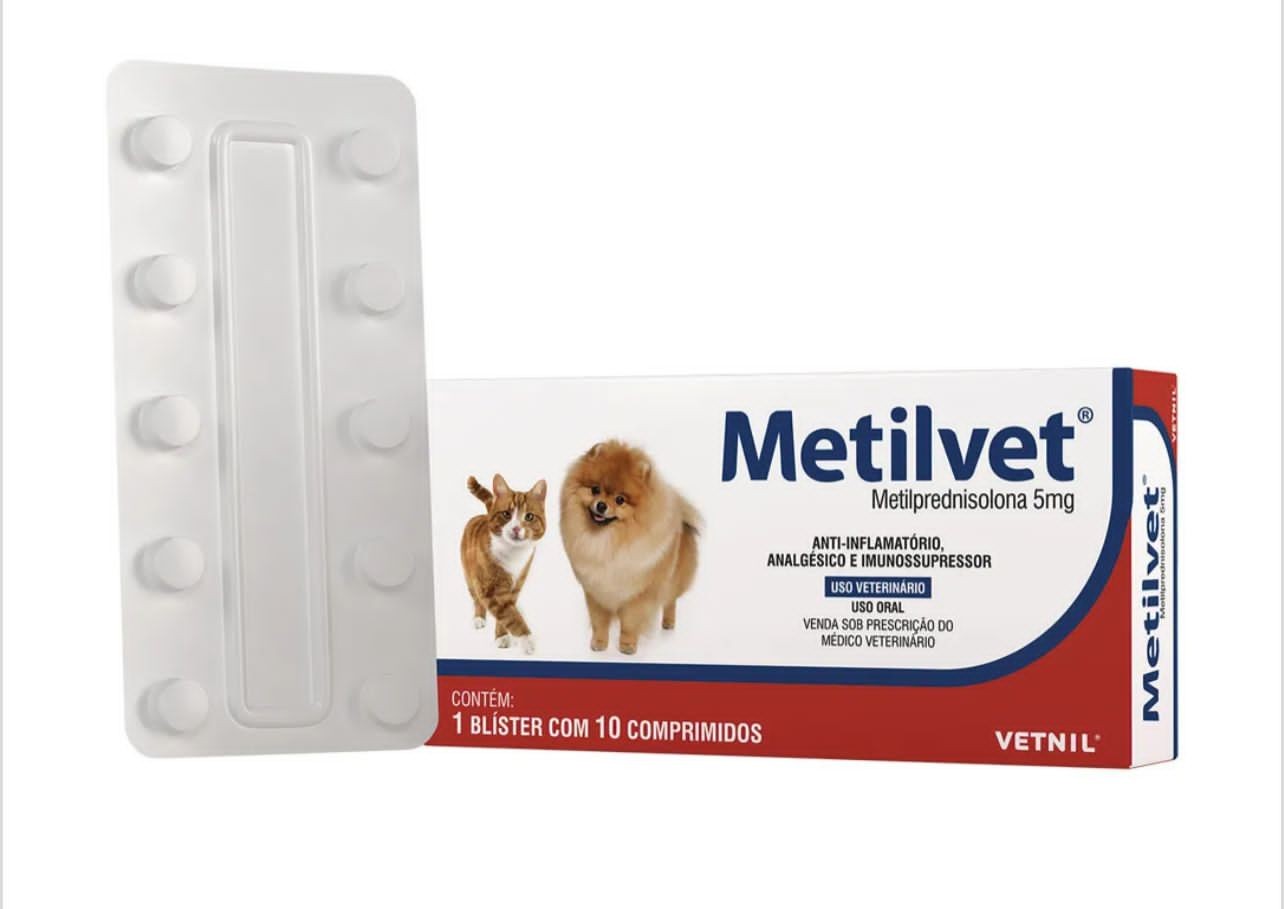 Metilvet 5MG 10 comp vetnil