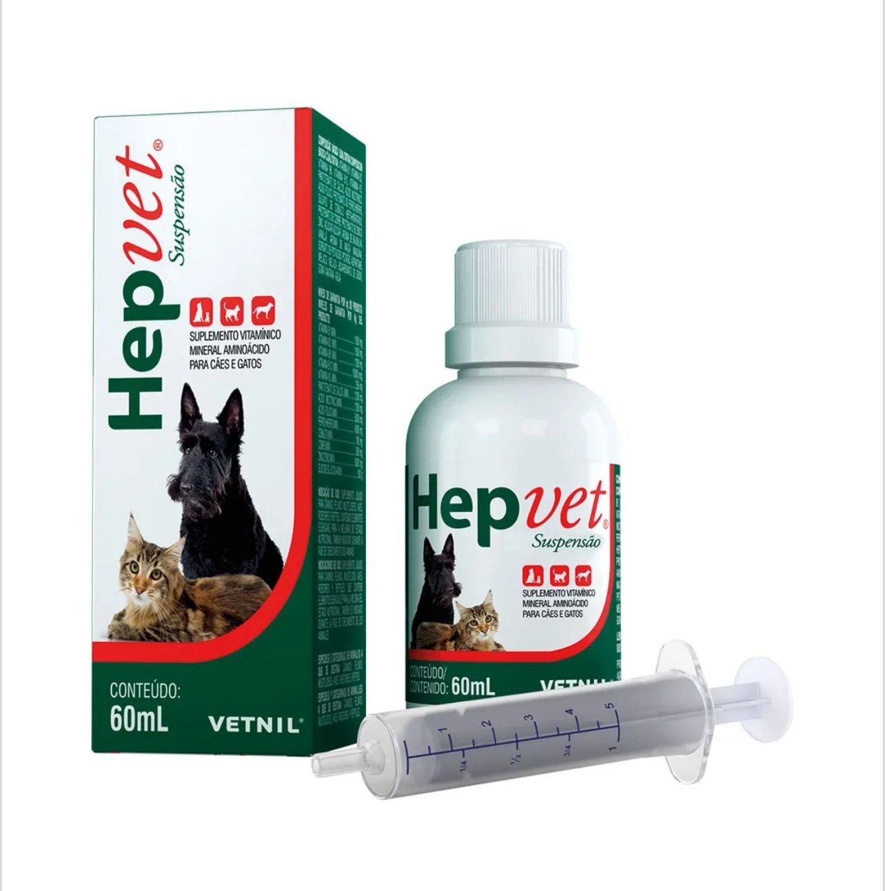 HEPVET suspensão 60ml vetnil