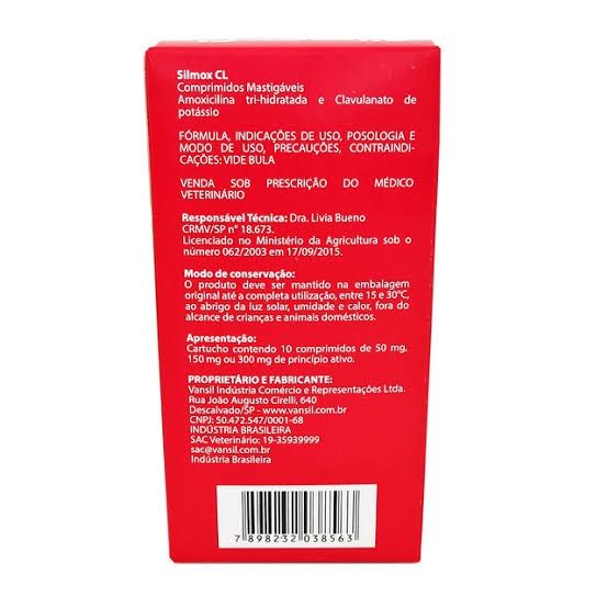 Silmox CL 50MG vansil