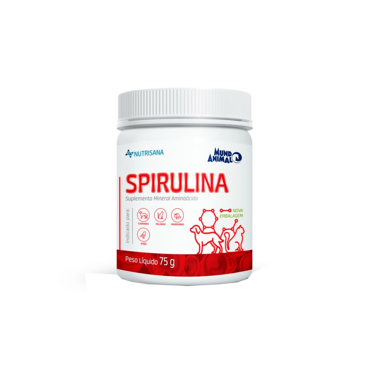Nutrisana Spirulina 75G mundo animal